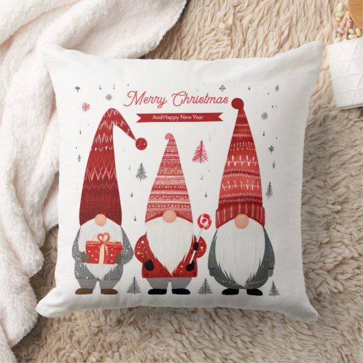 Christmas Gnome Throw Pillow Kissen (Decke)