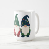 "Christmas Gnome Trio - Feierlicher Feiertag Kaffeetasse (VorderseiteRechts)