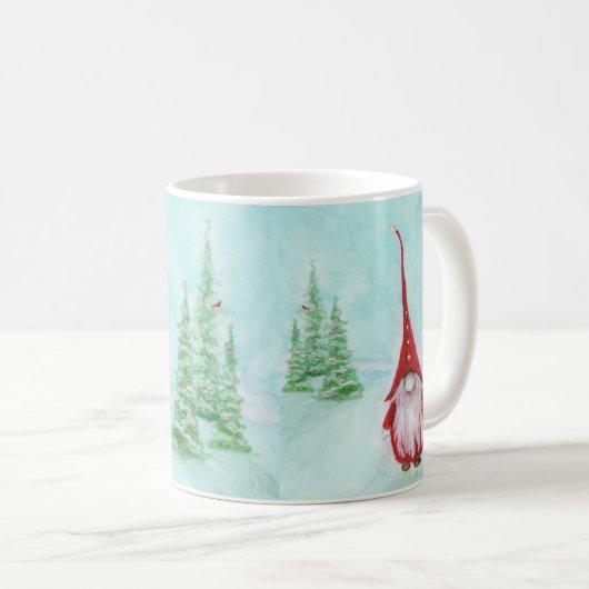 Christmas Gnome Whimsical Kaffeetasse (VorderseiteRechts)