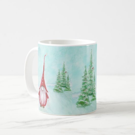 Christmas Gnome Whimsical Kaffeetasse (Vorderseite Links)