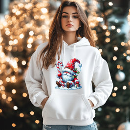 Christmas Gnome with Candy and Gift Box Hoodie