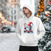 Christmas Gnome with Candy and Gift Box Hoodie