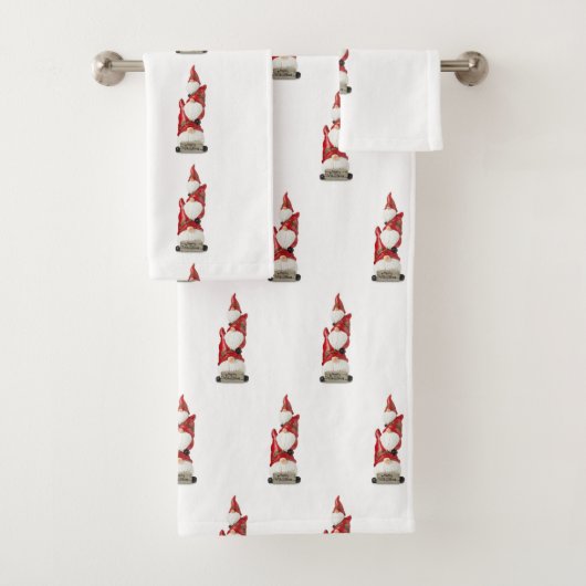 **CHRISTMAS GNOMES** CHRISTMAS TOWEL SET (Insitu)
