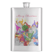 Christmas Gnomes Flask Flachmann (Vorderseite)