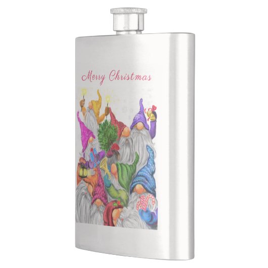 Christmas Gnomes Flask Flachmann (Links)
