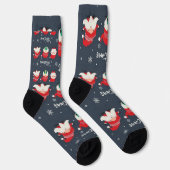 "CHRISTMAS GNOMES" Nachhaltiger Premium-Crew-Sock Socken (Rechts)