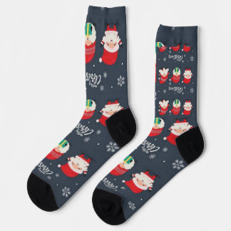 "CHRISTMAS GNOMES" Nachhaltiger Premium-Crew-Sock Socken