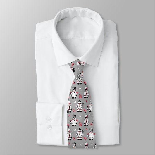 Christmas Gnomes Neck Tie Krawatte (Gebunden)