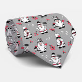 Christmas Gnomes Neck Tie Krawatte (Gerollt)