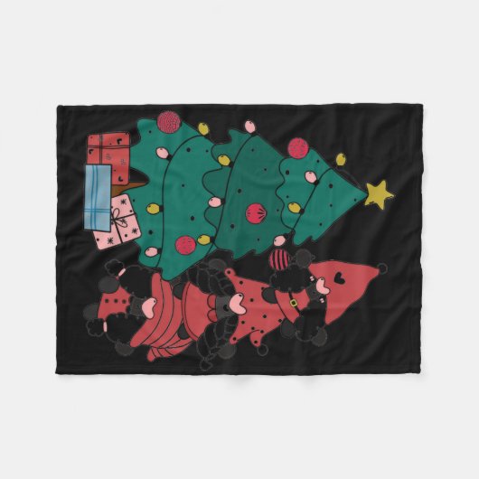 Christmas Gnomes Toddler T Shirt Fleecedecke (Vorderseite (Horizontal))