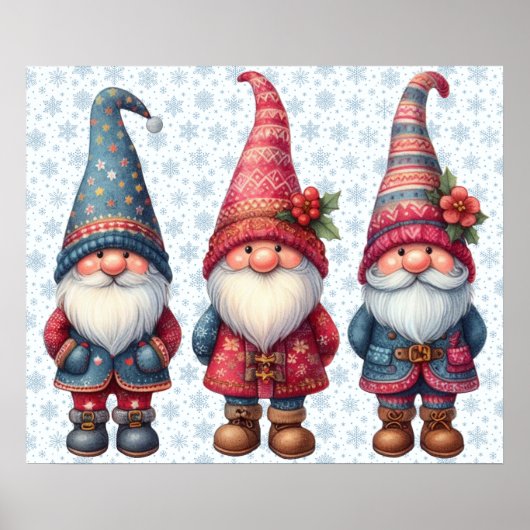 Christmas Gnomes Trio Poster (Vorne)