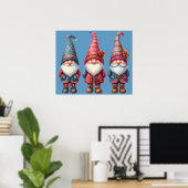Christmas Gnomes Trio Poster (Heimbüro)