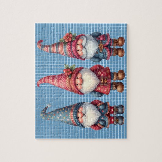 Christmas Gnomes Trio Puzzle (Vertikal)
