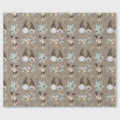 Christmas Gnomes Woodland Geschenkpapier (Flach)