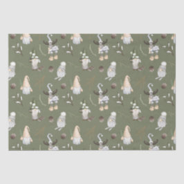 Christmas Gnomes Woodland Seidenpapier