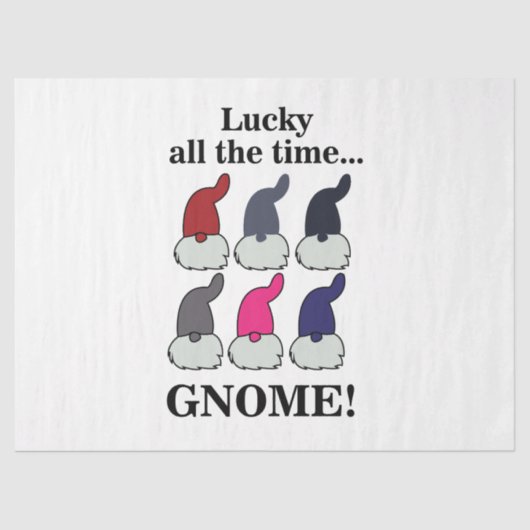 Christmas Gnomes Xmas Lucky Seidenpapier (Vorderseite)