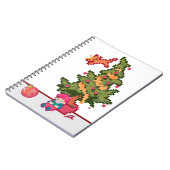 Christmas gnoom tree Pixelart, Pixel Art  Notizblock (Linke Seite)