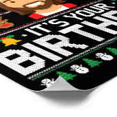 Christmas Go Jesus It's Your Birthday - Funny Chri Poster (Ecke)