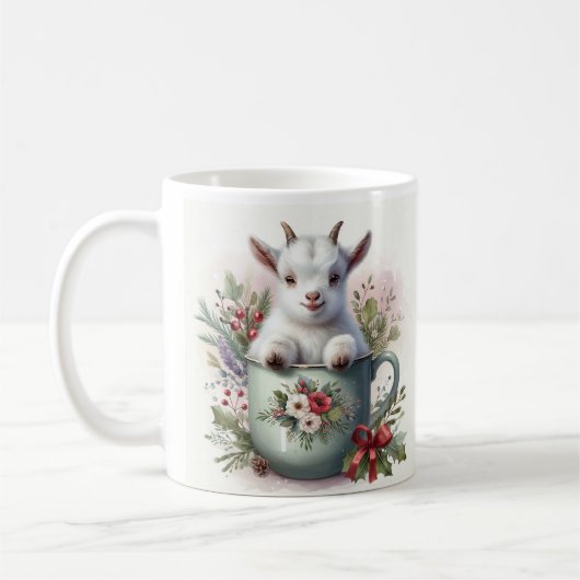 Christmas Goat Kaffeetasse (Links)