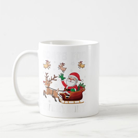 Christmas Goats Uni-kids Christmas Goat Funny , Bl Kaffeetasse (Links)