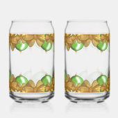 Christmas Gold Bows & Green Ornament | Festive Dosenglas (Links)