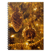 Christmas Gold Pine Cone Notizblock (Vorderseite)