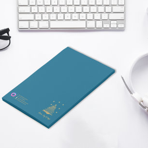 Christmas Gold Tree Peace Joy Hope Aquamarin Corpo Post-it Klebezettel