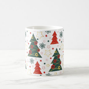 Christmas Gold Twinkle Starry Pines Kaffeetasse