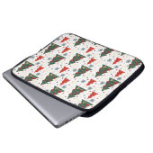 Christmas Gold Twinkle Starry Pines Laptopschutzhülle (Vorne Knopf)