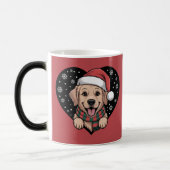Christmas Golden Retriever - Santa Dog Verwandlungstasse (Links)