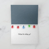 Christmas Golden Retriever Snow Angel Feiertagskarte (Innenseite)