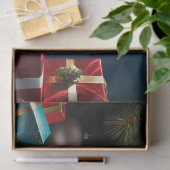 CHRISTMAS GOLDEN RETRIEVY PUPPY SEIDENPAPIER (Geschenk)