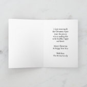 Christmas Golden Retriver Dog Custom Holiday Card Karte (Innenseite)