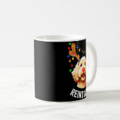Christmas Goldendoodle Reindeer Doodle Dog Reindoo Kaffeetasse (VorderseiteRechts)