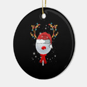 Christmas Golf Ball Keramik Ornament (Links)