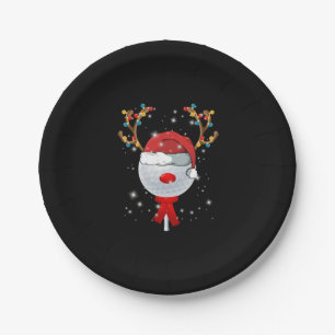 Christmas Golf Ball Pappteller