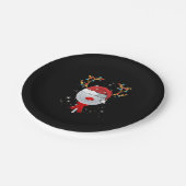 Christmas Golf Ball Pappteller (Schrägansicht)