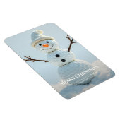 Christmas Golf Ball Snowman Magnet (Rechte Seite)