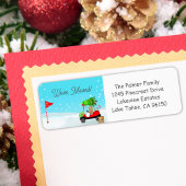 Christmas Golf Cart With Moving Boxes Golf