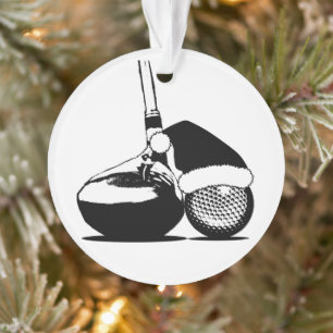Christmas Golf Club und Ball Ornament