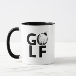 Christmas Golf Ornament Tasse