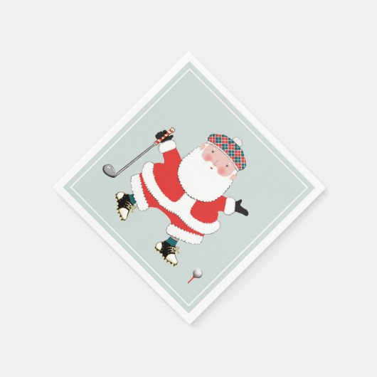 Christmas Golf Party Serviette (Ecke)