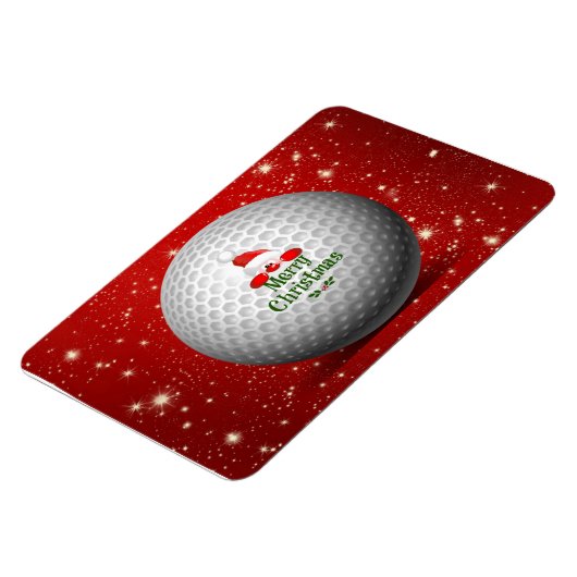 Christmas Golf Santa Design Magnet (Linke Seite)