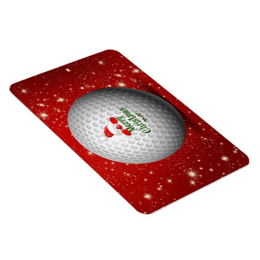Christmas Golf Santa Design Magnet (Rechte Seite)