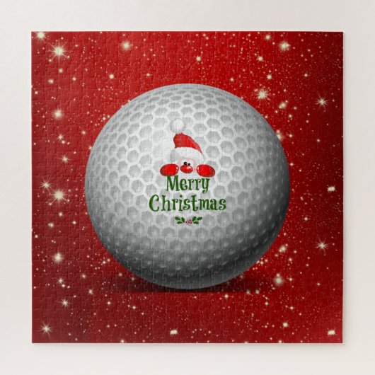 Christmas Golf Santa Design Puzzle (Vertikal)