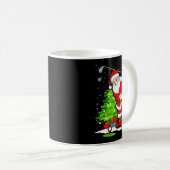 Christmas Golf Santa Golfer Xmas Funny Christmas G Kaffeetasse (VorderseiteRechts)