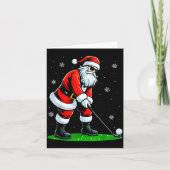 Christmas Golf Santa Golfer Xmas Funny Christmas G Karte (Vorderseite)