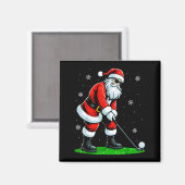 Christmas Golf Santa Golfer Xmas Funny Christmas G Magnet (Vorderseite/Rückseite)