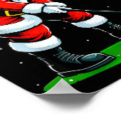 Christmas Golf Santa Golfer Xmas Funny Christmas G Poster (Ecke)