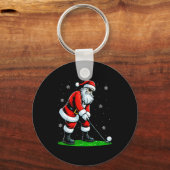 Christmas Golf Santa Golfer Xmas Funny Christmas G Schlüsselanhänger (Vorderseite)